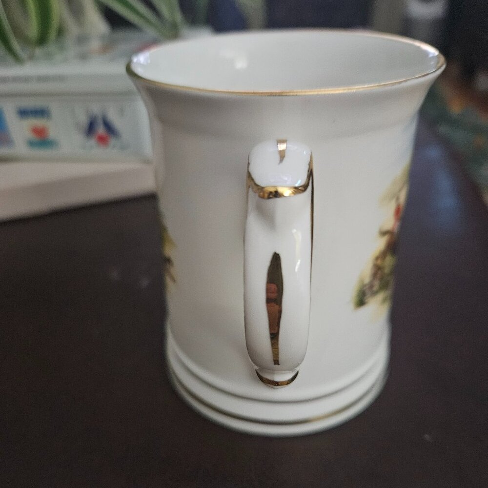 vintage royal windsor equestrian fox hunt tankard mark in gold made in England - Picture 3 of 5